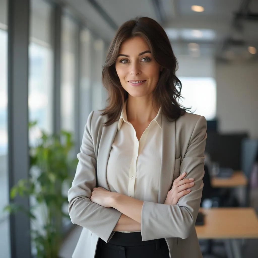 Professional woman in new executive role